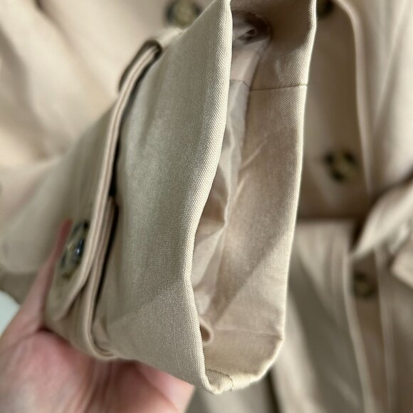 RW&Co. Women's Beige Double Breasted Trench Coat US M. - Picture 4 of 8